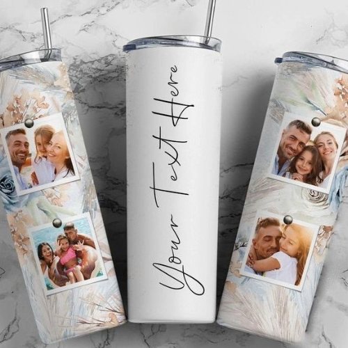 Custom Personalized 20 oz Tumbler – Add Your Text, Photo or Logo for a One-of-a-Kind Design