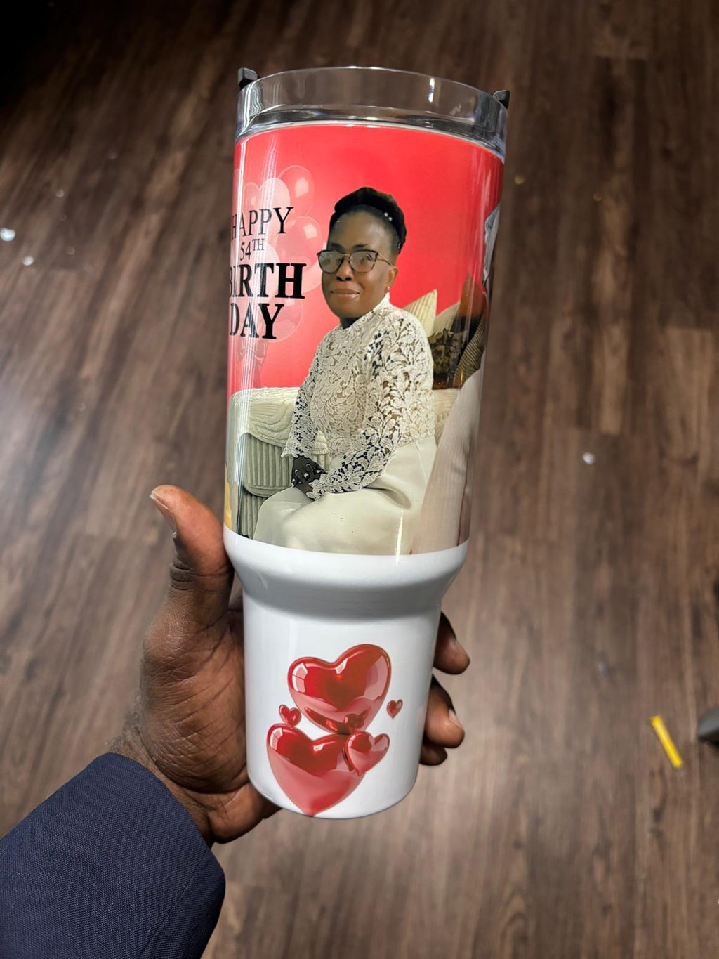 Custom Personalized 40 oz Tumbler – Add Your Text, Photo or Logo for a One-of-a-Kind Design