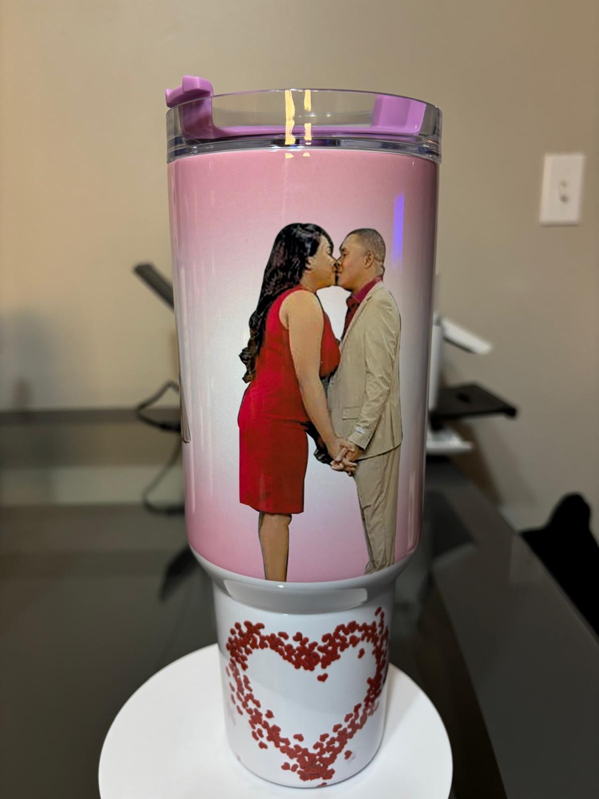 Custom Personalized 40 oz Tumbler – Add Your Text, Photo or Logo for a One-of-a-Kind Design